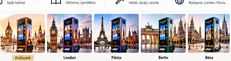 Pixever automaták városi környezetben